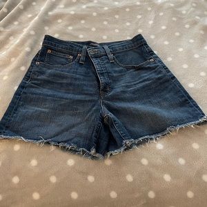 J. Crew high rise denim shorts